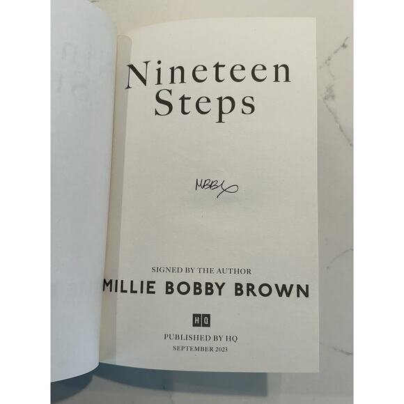 Nineteen Steps By Millie Bobby Brown Autographed Signed First Edition - Picture 3 of 9